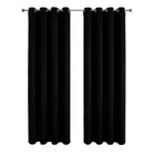2pcs Semi Blackout Curtain Fabric Solid Colour Home Decor Drapes for Living Room