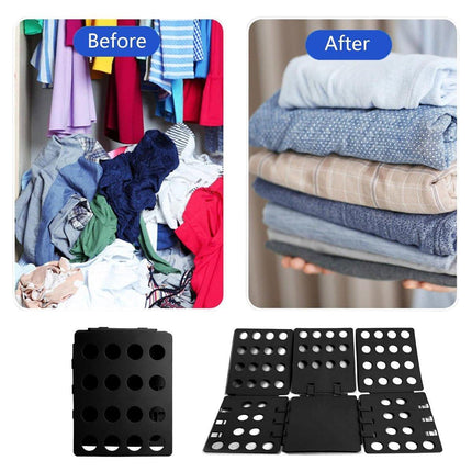 Folding Clothes Board Laundry Organizer Shirt Pants Tidy Storage Tool Easy Use