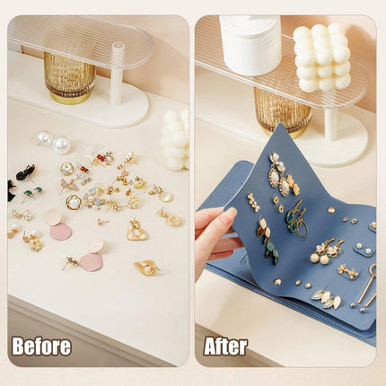 Travel Jewellery Storage Bag Portable Organizer Pouch for Rings Earrings Case