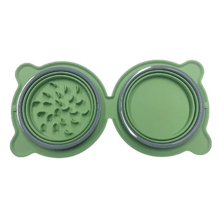 Portable Outdoor Folding Pet Bowl for Drinking Eating Collapsible Bowl