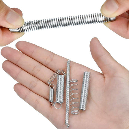 200PCS Tension Compression Springs Assortment DIY Projects Repair Tools