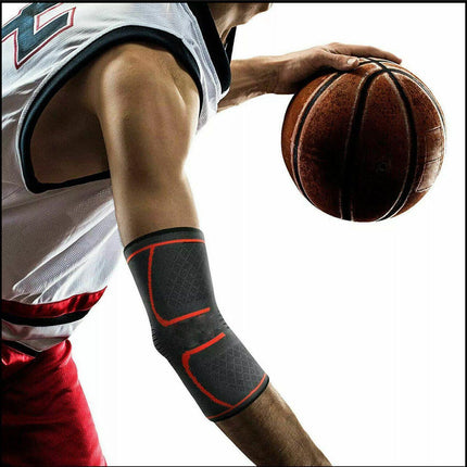 L Size AOLIKES Elbow Brace Support Compression Arm Sleeve Sport Gym Joint Pain Relief - Aimall