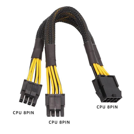 8Pin ATX 12v CPU EPS Power Extension Splitter Cable Adapter Motherboard copper - Aimall