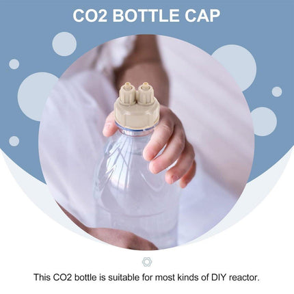 10pcs Aquarium CO2 Generator Bottle Cap Fish Tank DIY Air Diffuser Valve Guage