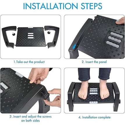 1PC Adjustable Office Foot Rest Pedal Stool Sofa Leg Support for Home or Desk Use