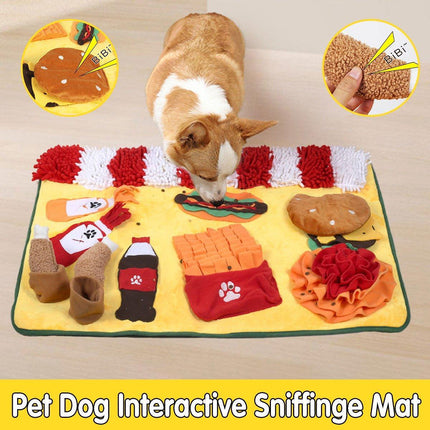Dog Sniffing Pad Pet Training Mat Interactive Snuffle Toy for Dogs Stress Relief