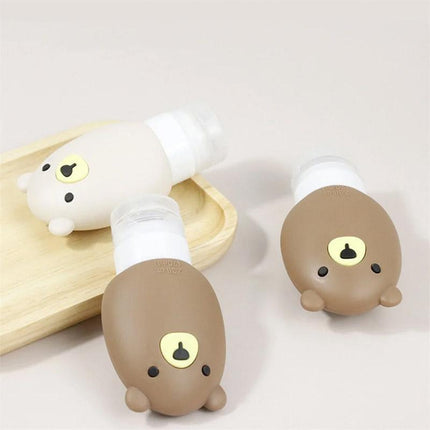 3pcs Silicone Travel Dispenser Bottles Portable Travel Size Storage Containers