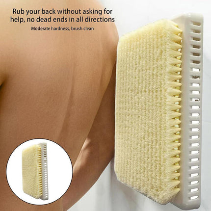 Wall Mounted Back Scrubber Bathroom Clean Shower Rubbing Back Pad Household
