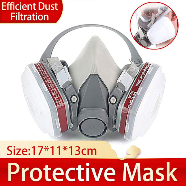 Half Face Mask Dustproof Protective Mask for Painting Pesticide Decoration Use