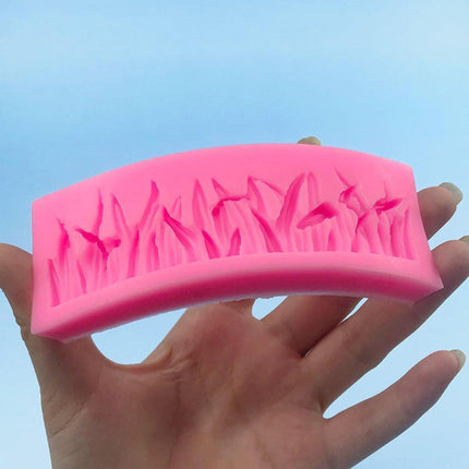 2PCS Grass Shape Silicone Cake Mold DIY Chocolate Baking Tool for Cookies Cake