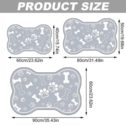Pet Feeding Mat Non-slip Diatom Mud Absorbent Dirt-resistant Waterproof Placemat
