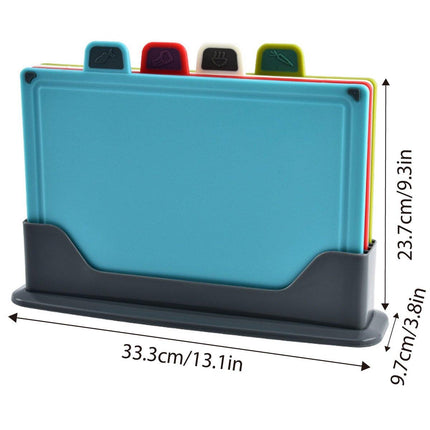 4pcs Multi Purpose Chopping Boards Durable Cutting Boards for Household Kitchen