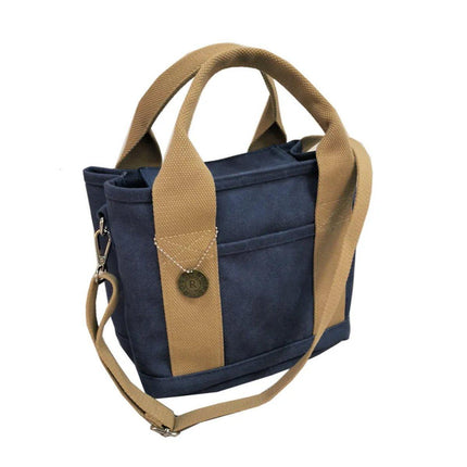 Womens Canvas Handbag Multi-layer Lightweight Crossbody Bag for Work Mommy