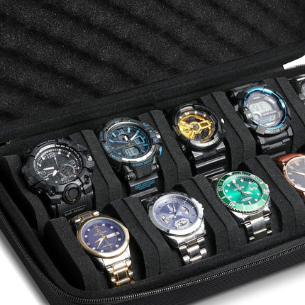 Ten Slots Watch Storage Box Shockproof Mechanical Smart Watch Organizer Case