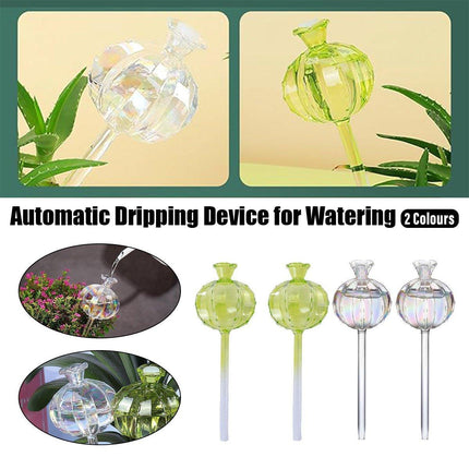 2PCS Automatic Glass Watering Cactus Plant Flower Self Drip Irrigation Tool
