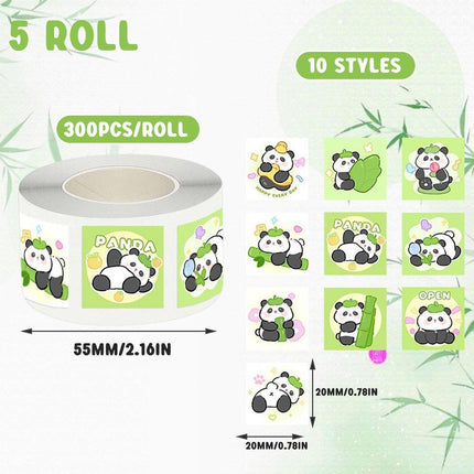 5Rolls Kapibara Seal Stickers Cute Cartoon DIY Decorative Hand Account Stickers