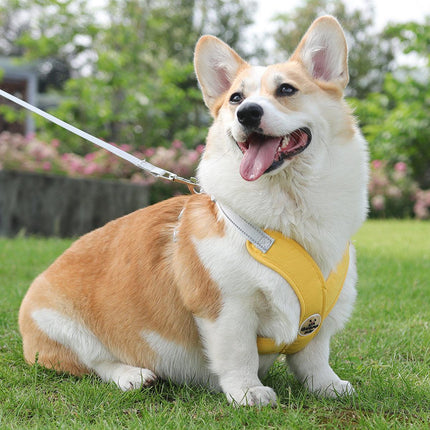 Reflective Dog Leash Vest Type Pet Harness Adjustable Chest Strap Small Dogs