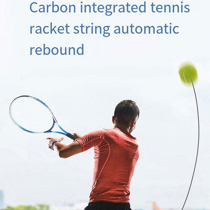 Tennis Training Device Single Rebound Kit with Aluminum Racket and Elastic Band