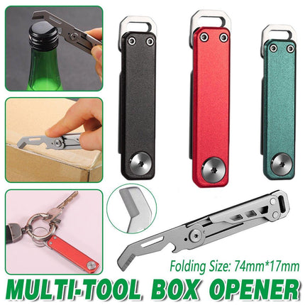Multifunctional Folding Knife Case Opener Portable Bottle Opener EDC Tool Kit