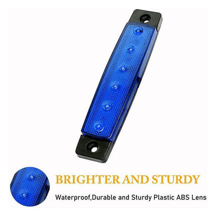 12X 12V Marine Boat Blue LED Deck Courtesy Lights Waterproof Stern Transom Light - Aimall