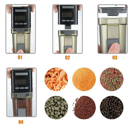 Automatic Fish Feeder Intelligent Timing Aquarium Large Capacity Food Dispenser