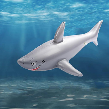 PVC Simulation Inflatable Shark Fun Water Toys For Kids Children Swimming Pool - Aimall