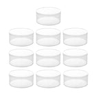 10pcs Clear Round Gift Boxes Plastic Candy Storage Containers for Party Favors