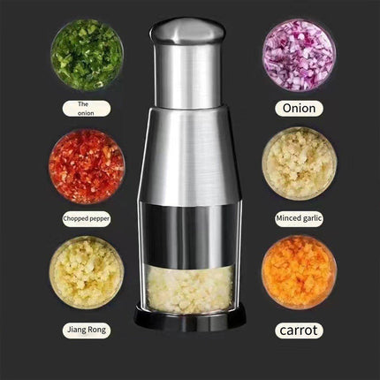 304 Stainless Steel Garlic Press Crusher Manual Garlic Mincer Kitchen Tool