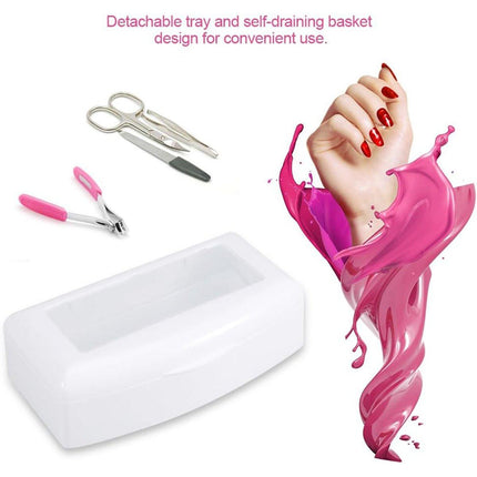 Manicure Disinfection Box for Tools Supplies Cleaning and Soaking Nail Care Kit