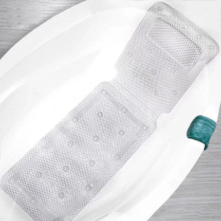 Non Slip PVC Full Body Bath Mat Massage Cushion with Suction Cups for Bathtub