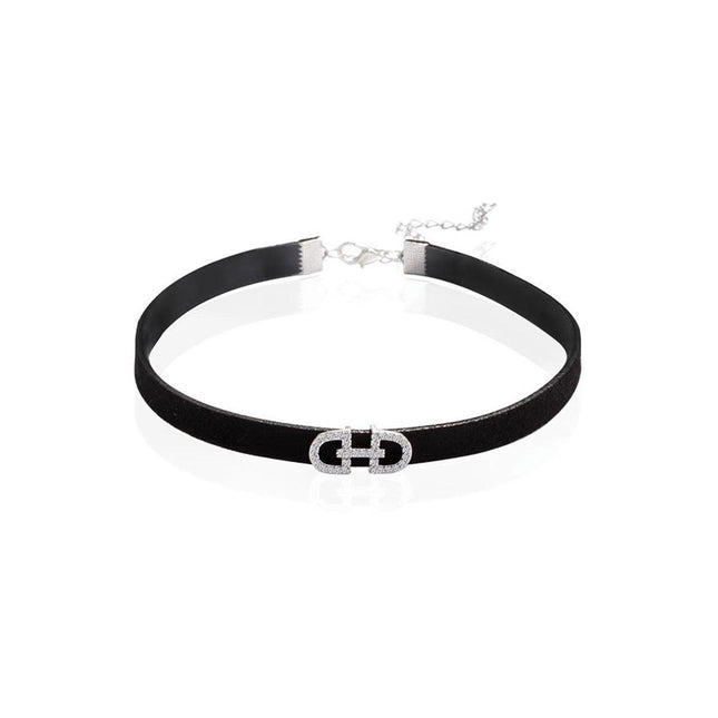 Elegant Black Necklace Simple and Stylish Temperament Jewelry for Women and Girl