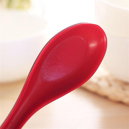 10PCS Soup Ramen Spoons Asian Chinese Japanese Utensils Long HandleHook Flatware - Aimall