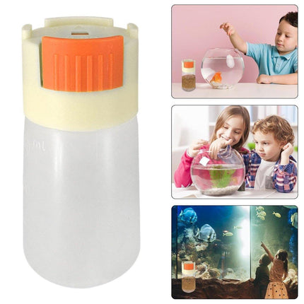 2pcs Moisture-Proof Fish Food Dispenser Bottles Set Automatic Feeding 150ml