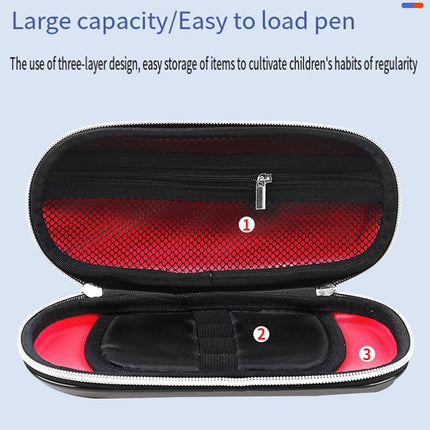 Large Capacity Stationery Box Three Layer Multifunctional Pencil Bag Case