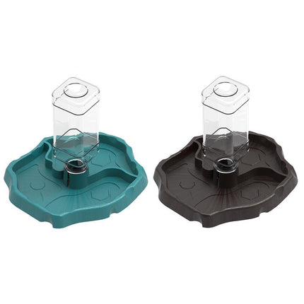 2in1 Reptile Pet Drinker Feeder Water and Food Bowl for Lizard Snake Tortoise