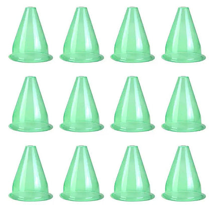 12PCS Clear Garden Plant Protector Bell Covers Round for Frost Birds Weather