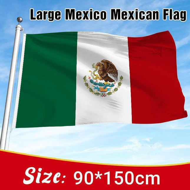 Large Mexico Mexican Flag Heavy Duty Outdoor Mx 90X150Cm - 3X5Ft Mexic Au Stock - Aimall