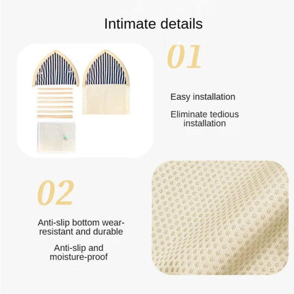Cat House Tent Sisal Scratch Board Cat Villa Pet Nest With Double-Sided Mat