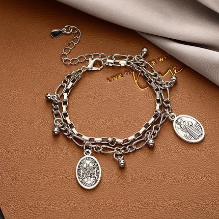 Stylish Crystal Pearl Flower Bracelet Party Accessories Charm Chain Jewellery - Aimall