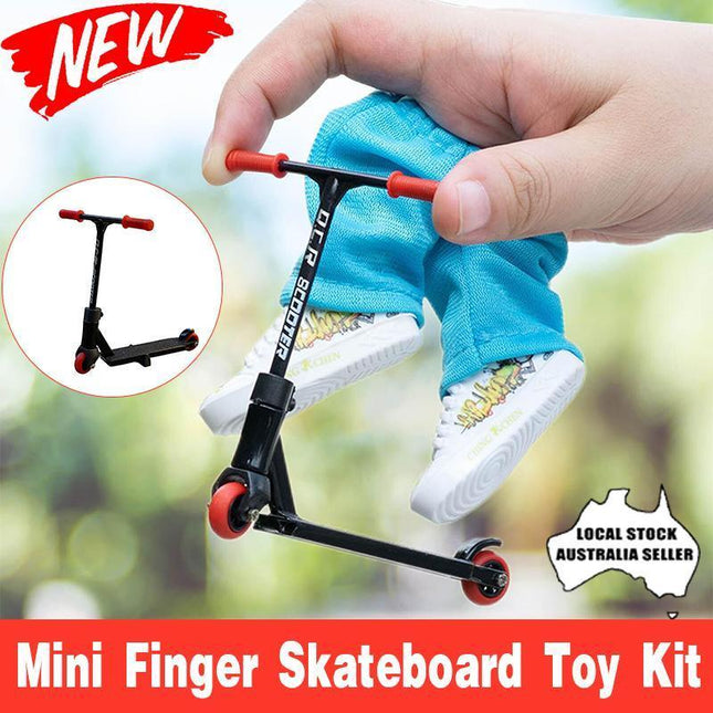 Mini Finger Skateboard Scooter Toy Kit With Finger Board Accessories - Aimall