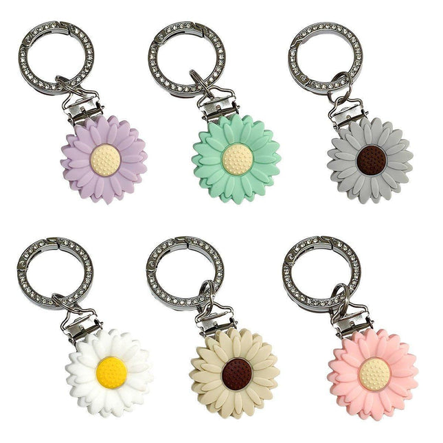 Silicone Daisy Flower Sunflower Brim Clip Anti-Slip Chrysanthemum Cap Holder