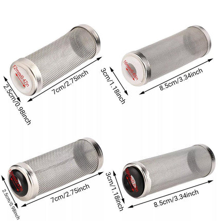 4x Stainless Steel Shrimp Filter Guard Aquarium Intake Protector Fish Safe Mesh