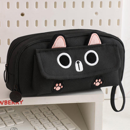 Multifunction Pencil Case For Boys Girls Embroidered Large Capacity Pencil Case