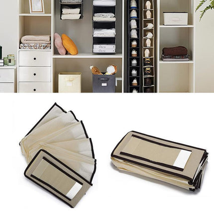 10 Tier Clothes Organiser Wardrobe Hanging Storage Closet Shoes Hanger Bag AU - Aimall