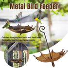 Metal Home Decoration Garden Umbrella Bird Bath Feeder Bird Trough Bird Feeders