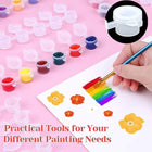 240x Empty Paint Pot 40 Strips Acrylic Mini Watercolor Draw Pigment Plastic Box - Aimall