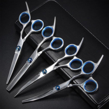 7" Pet Grooming Scissors Set Straight Curved Dog Cat Cutting Thinning Shears 7x - Aimall