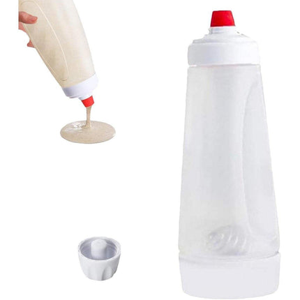 1000ml Hand Crank Batter Dispenser Mixing Jug with Scale for Muffins Pancakes