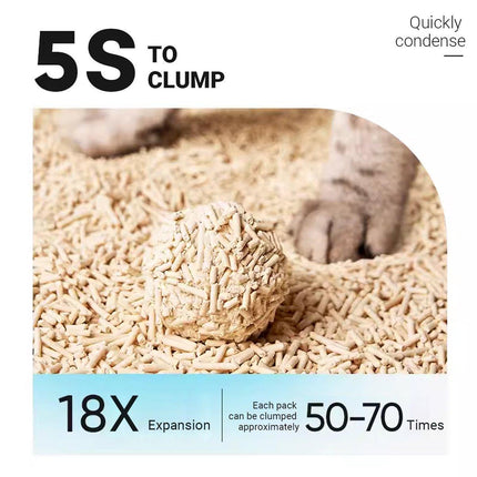 2.5/2.6KG Pet Mixed Deodorant Cat Litter Tofu Corn Cat Litter Flush Toilet - Aimall