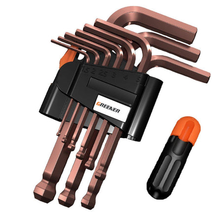Hexagonal Wrench Set with Plate Handle Multi Size Hex Key Tool Kit for Repair